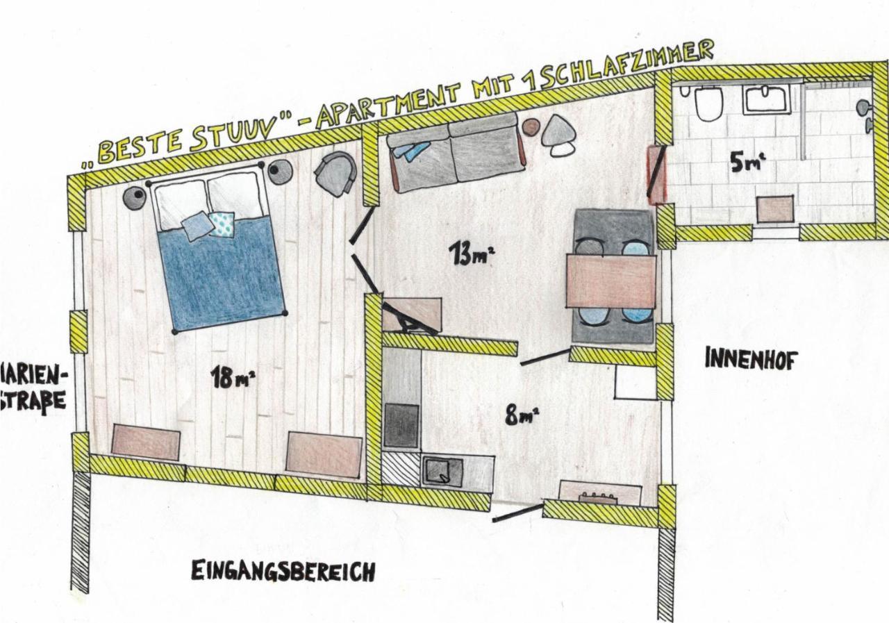 Das Gelbe Haus - Drei Besondere Ferienwohnungen Flensburg Kültér fotó